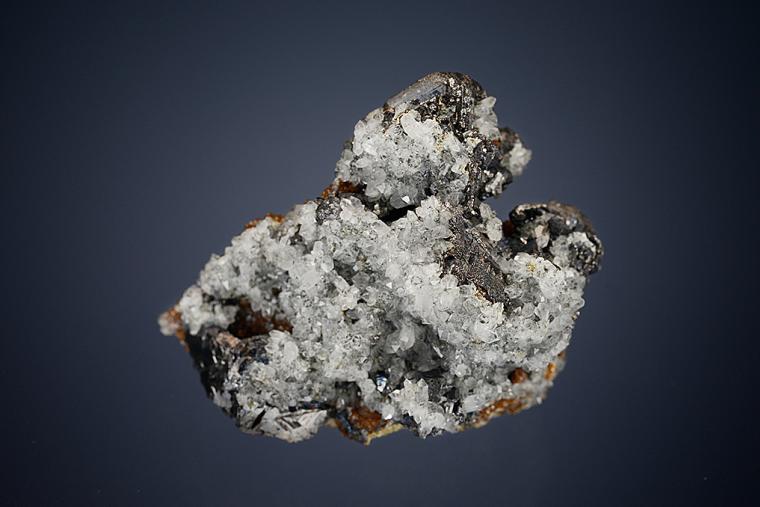 SPHALERITE with QUARTZ on ANDRADITE